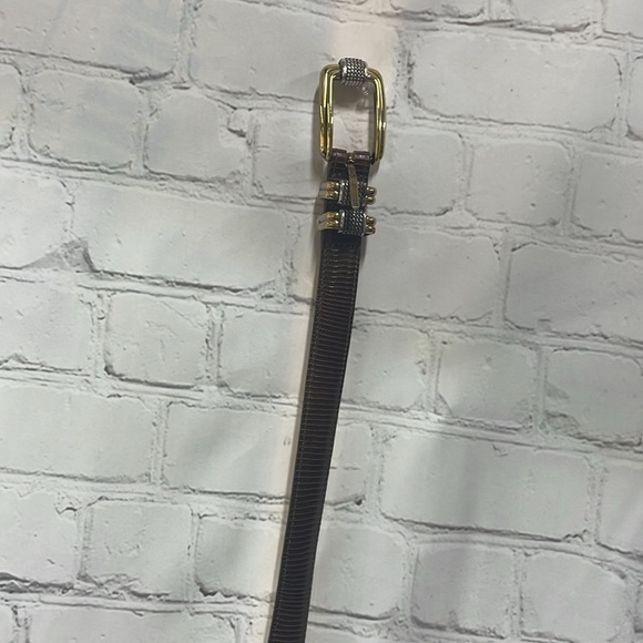 Brighton Classics vintage  brown leather gold with silver buckle size M … - Picture 1 of 8